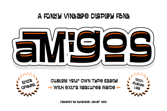Amigos Liga Display Font for Campaign Design Workflows