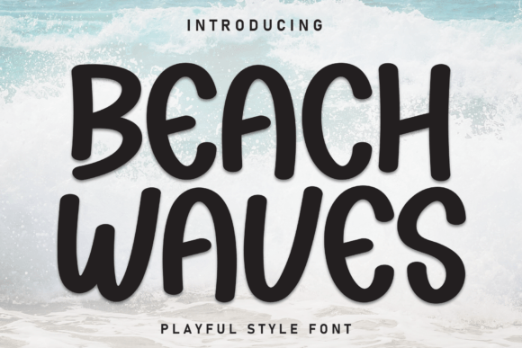 Beach Waves: A Handwritten Display Font for Warm Brand Identities