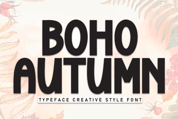 Boho Autumn Font for Handmade Labels and Fall Designs
