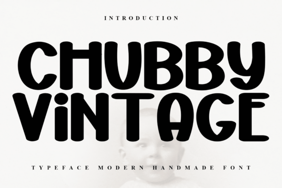 Chubby Vintage: A Festive Display Font for Handmade Goods