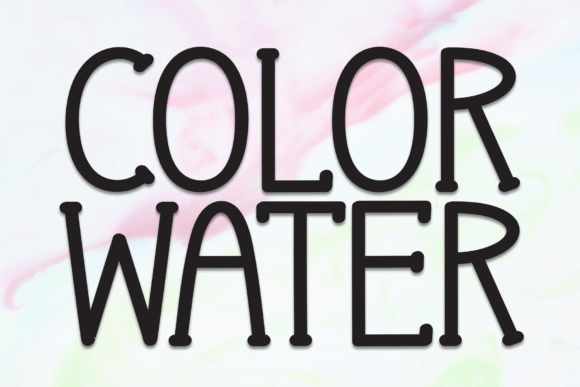 Color Water Font Review for Editorial Design