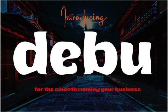 Debu: A Handwritten Display Font for Elegant Branding Projects