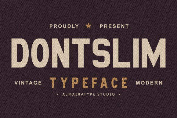 Dontslim Vintage Sans Serif Font for Authentic Brand Identity