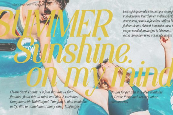 Elsain Serif Font: Tight Spacing, Sharp Edges, Clear Campaigns