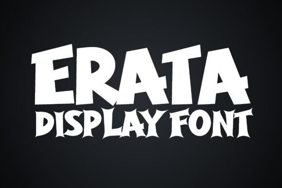 Erata: A Bold Display Font Duo for Small Business Branding