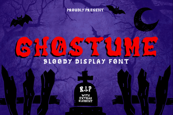 Ghostume Font: A Playful Display Typeface for Editorial Design and Halloween Content