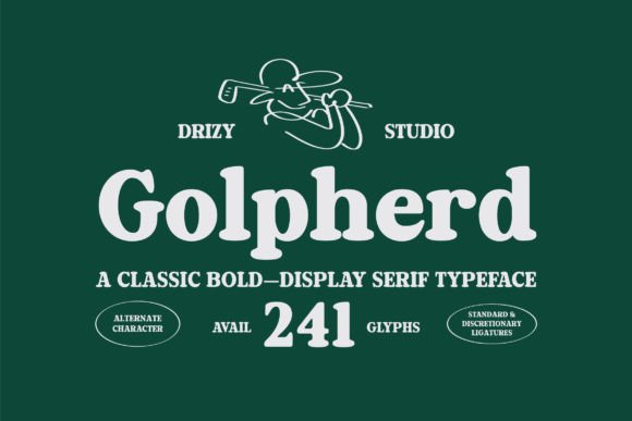 Golpherd Serif Font for Handmade Products and Craft Projects