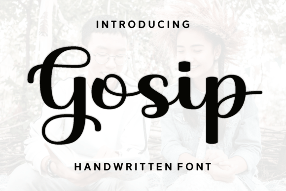Gosip: A Script Handwritten Font for Elegant Craft Projects