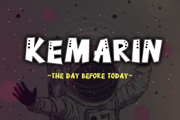 Kemarin: A Display Font for Bold Editorial Identity
