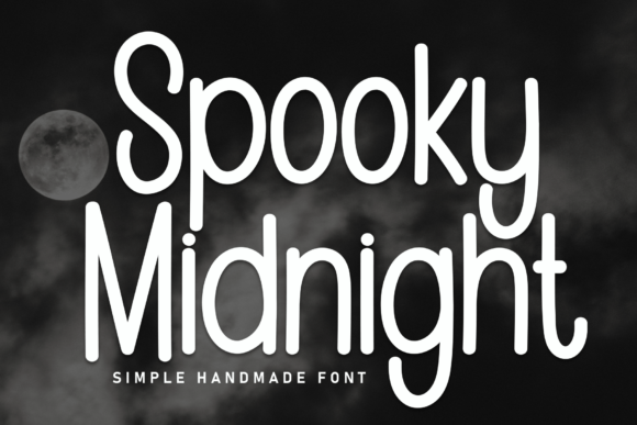 Midnight Spooky: A Playful Display Font for Halloween Crafts and Printable Products