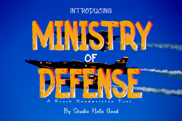 Ministry of Defense: A Bold Handwritten Brush Font for Brands