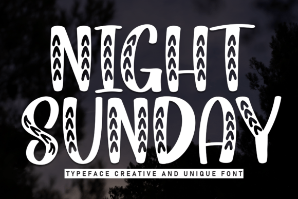 Night Sunday Display Font for Small Business Branding and Marketing