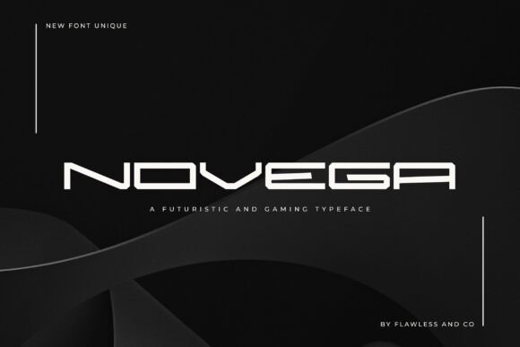 Novega: A Sharp Display Font for Game-Inspired Crafts