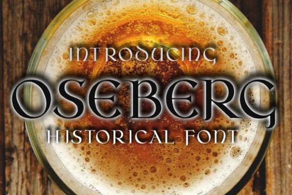 Oseberg: A Gothic-Inspired Display Font for Handmade Products