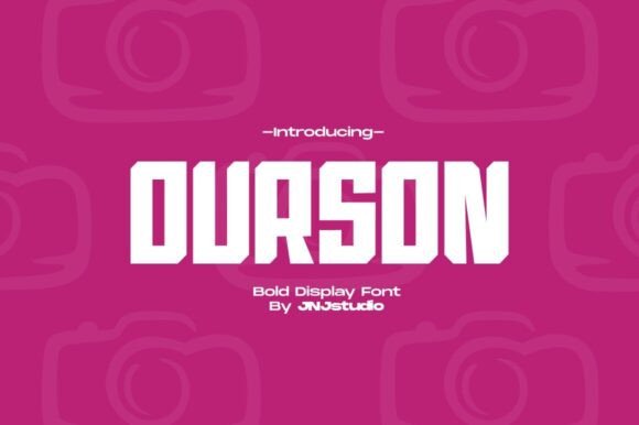Ourson Display Bold Font for Handmade Products and Crafts