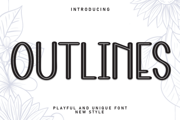 Outlines: A Bold Display Font for Editorial Headlines and Brand Identity