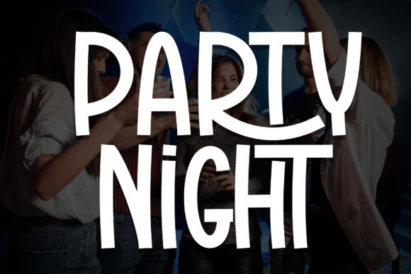 Party Night Display Font for Celebration-Ready Branding