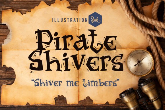 Pirate Shivers: A Handmade Script Font for Digital Storytelling