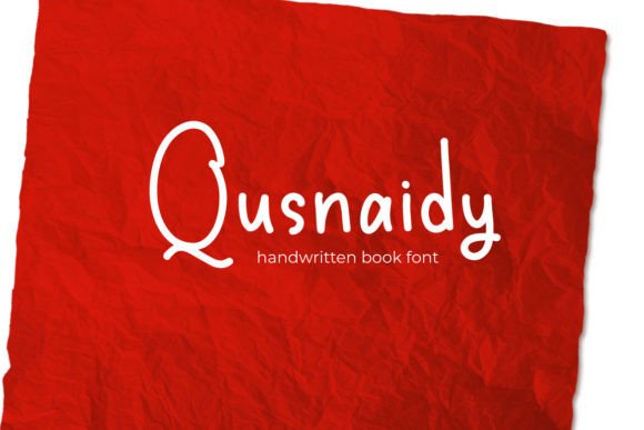 Qusnaidy Handwritten Font for Handmade Labels and Products