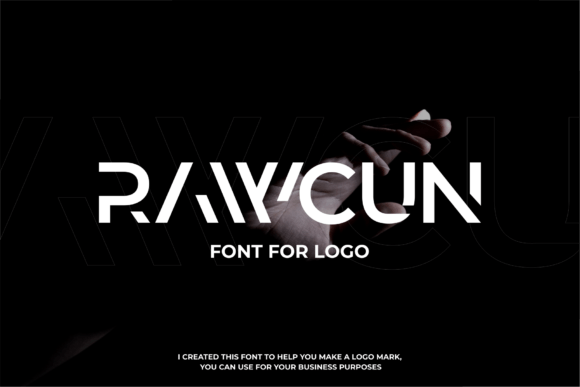 Rawcun Sans Serif Font for Modern Logo Branding and Web Layouts