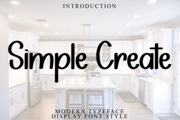 Simple Create Display Font for Marketing and Brand Content