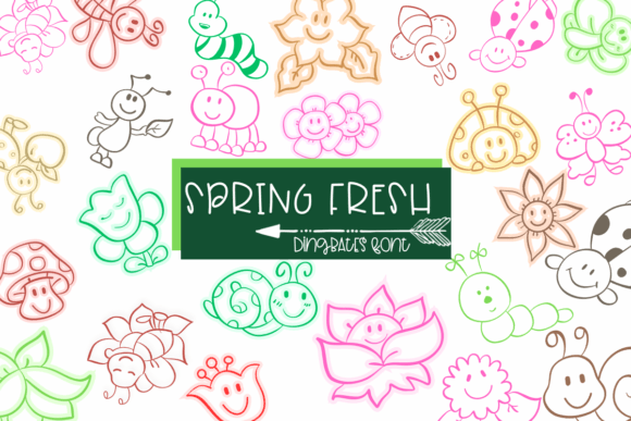 Spring Fresh: A Cute Dingbats Font for Boutique Web Design