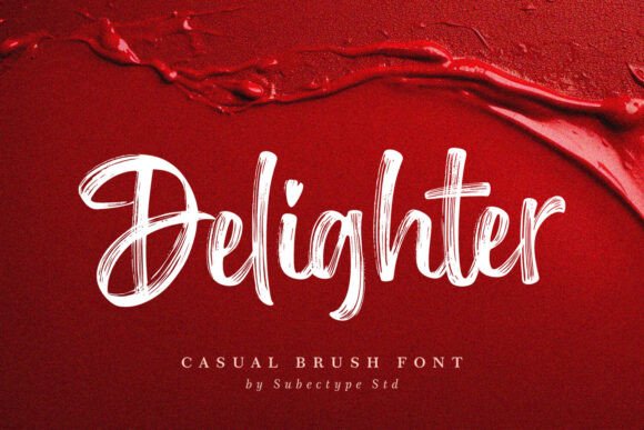 Using Delighter Handwritten Brush Script Font for Web Design Projects