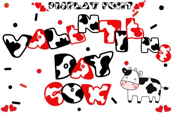 Valentine’s Day Cow Font Review for Editorial Design