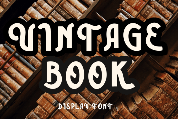 Vintage Books: A Display Font for Polished Brand Identity