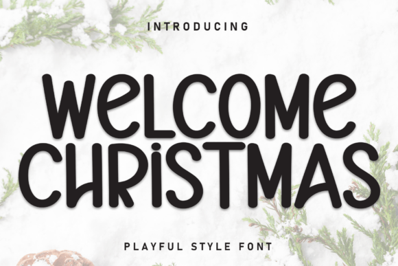 Welcome Chritsmas: A Handwritten Display Font for Warm Editorial Design