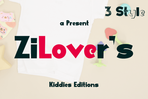 Zilovers Display Font for Playful Branding That Connects with Kids and Families
